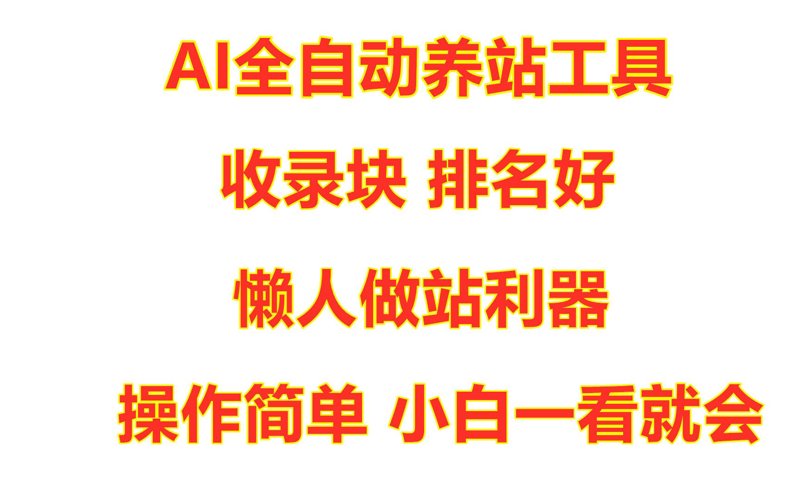 AI站群程序：新时代网站管理的革命者